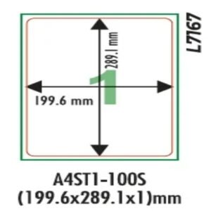 A4ST-1-100S Lable Paper 70 GSM (100 sheet)