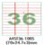 A4 Label Sheet 36 (Pack of 1) 100 SHEET
