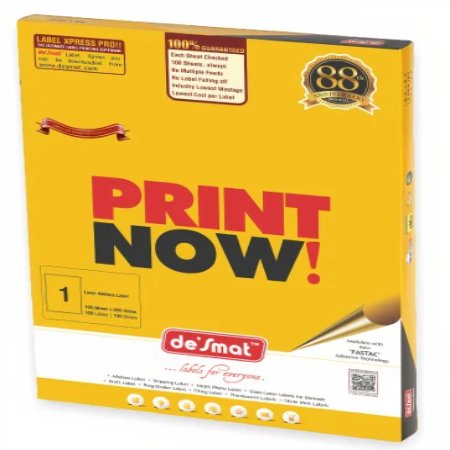 Desmat A4 Sticker Labels India & Odish