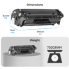 DESMAT Q2612A Replacement Toner Cartridge - Compatible with LaserJet Printer