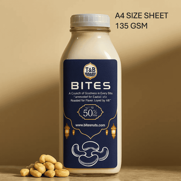 High Gloss Photo Label (Sticker) Paper, 135GSm, 40sheet