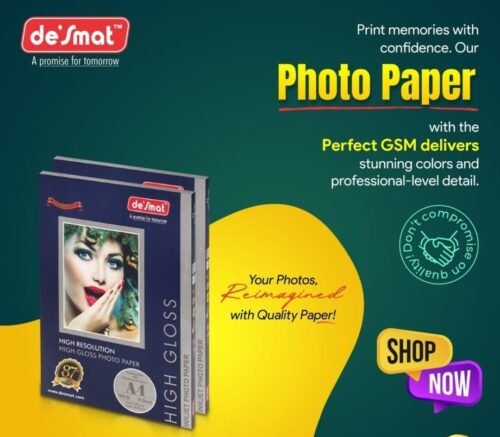 HIGH GLOSSY PHOTO PAPER (50 pc pkt) 180 gsm A4 SIZE