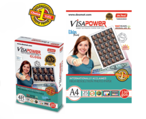 4X6 VISA GLOSSY PHOTO PAER 4R-VISA POWER -260-BP-100S